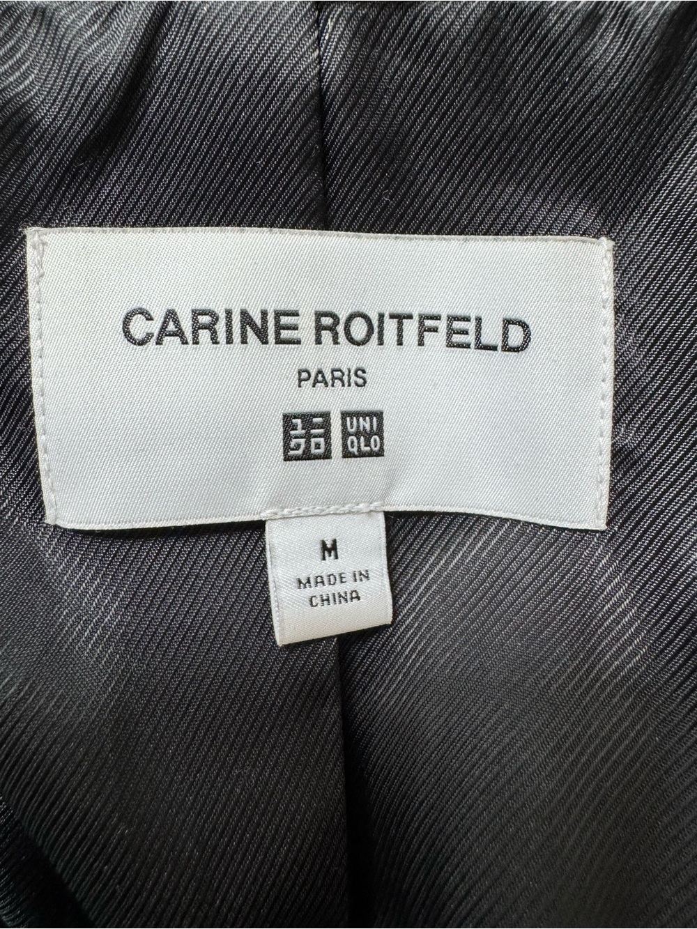 Carine Roitfeld x Uniqlo Herringbone Wool Blend Blazer Women's Medium Capsule - Picture 11 of 13